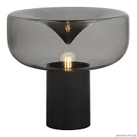 Настольная лампа LED Ripple SL6014.404.01 ST-Luce чёрная серая 1 лампа, основание чёрное металл в стиле современный хай-тек 