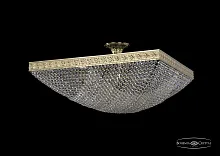 Люстра потолочная хрустальная 19322/60IV G Bohemia Ivele Crystal прозрачная на 10 ламп, основание золотое в стиле классика sp