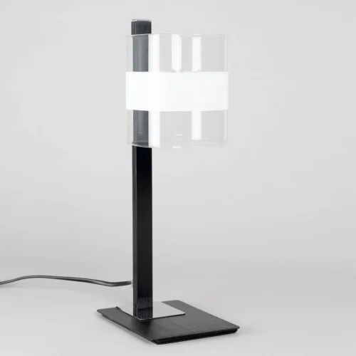 Настольная лампа Вирта CL139812 Citilux прозрачная 1 лампа, основание чёрное металл в стиле современный  фото 2
