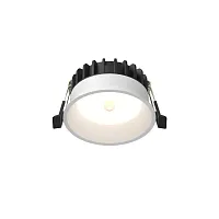 Светильник точечный LED Okno DL055-8W4K-SEN-W Maytoni белый на 1 лампу, основание белое в стиле хай-тек современный круглый