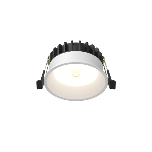 Светильник точечный LED Okno DL055-8W4K-SEN-W Maytoni белый на 1 лампу, основание белое в стиле хай-тек современный круглый