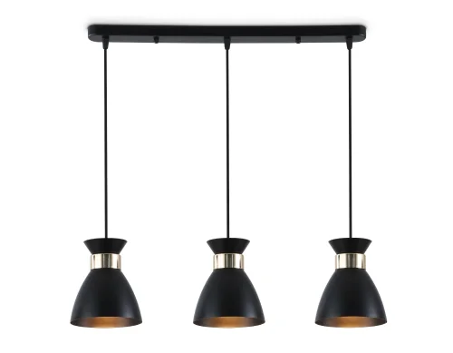 Светильник подвесной TR8469 Ambrella light чёрный на 3 лампы, основание чёрное в стиле классический 