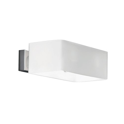 Бра BOX AP2 BIANCO Ideal Lux белый на 2 лампы, основание хром в стиле современный  фото 2