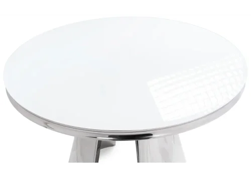 Стеклянный стол Bloss белый 15306 Woodville столешница белая из стекло фото 4