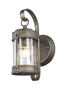 Настенный светильник уличный Faro 1497-1W Favourite уличный IP44 коричневый на 1 лампу, плафон прозрачный в стиле кантри классический E27