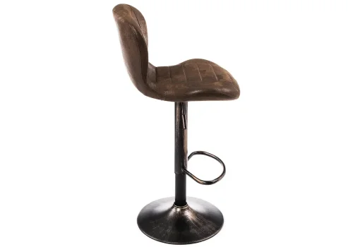 Барный стул Hold vintage 1792 Woodville, коричневый/ткань, ножки/металл/коричневый, размеры - *1090***450*490 фото 2