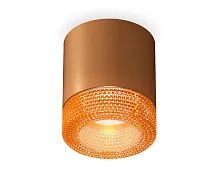Светильник накладной Techno spot XS7404031 Ambrella light коричневый 1 лампа, основание коричневое в стиле хай-тек современный круглый