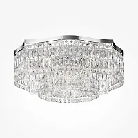 Люстра потолочная Dune DIA005CL-10CH Maytoni прозрачная на 10 ламп, основание хром в стиле классический 