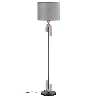 Торшер Bagel 5410/1FA Odeon Light  серый 1 лампа, основание чёрное в стиле минимализм
