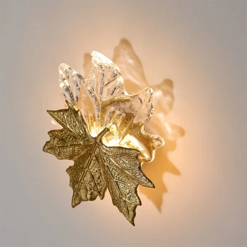 Бра LED Eva 4371/3WL Odeon Light золотой прозрачный на 1 лампа, основание золотое в стиле классический флористика флористика отражённый свет фото 5