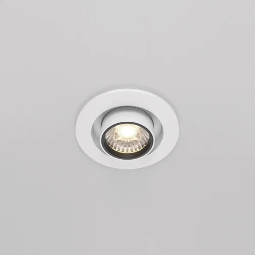 Светильник точечный LED Hidden DL045-01-10W4K-W Maytoni белый 1 лампа, основание белое в стиле хай-тек современный  фото 4