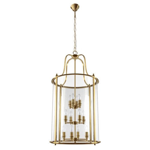 Светильник подвесной Lighthouse 10456/12 AB LOFT IT прозрачный на 12 ламп, основание бронзовое в стиле классический арт-деко фото 5 Светильник подвесной Lighthouse 10456/12 AB LOFT IT прозрачный на 12 ламп, основание бронзовое в стиле классический арт-деко фото 5