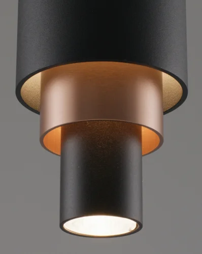 Светильник подвесной LED Elsa V10859-PL Moderli чёрный 1 лампа, основание чёрное в стиле современный трубочки фото 4