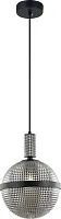 Светильник подвесной Rope 2092/06/01P Stilfort серый 1 лампа, основание чёрное в стиле современный шар