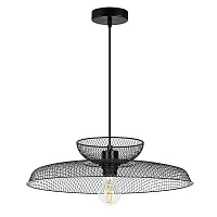 Светильник подвесной Castello A7066SP-1BK Arte Lamp чёрный на 1 лампу, основание чёрное в стиле лофт современный 