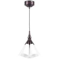 Светильник подвесной Cone 757150 Lightstar белый 1 лампа, основание бордовое коричневое в стиле модерн 