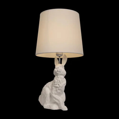 Настольная лампа Раббит (Rabbit) 10190 White LOFT IT белая на 1 лампу, основание белое смола в стиле современный животные фото 2