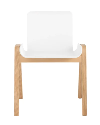 Стул Harbour, белый УТ000036001 Stool Group, белый/пластик, ножки/дерево/бежевый, размеры - ****557*558 фото 2
