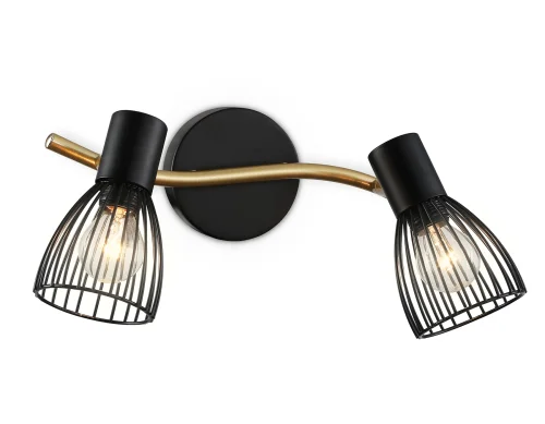 Спот с 2 лампами TR8660 Ambrella light чёрный E14 в стиле лофт 