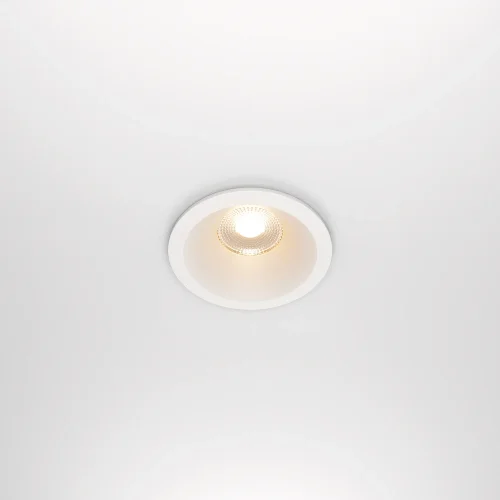 Светильник точечный LED Zoom 2700K 12Вт 60° IP 65 DL034-01-12W2.7K-W Maytoni белый на 1 лампу, основание белое в стиле современный хай-тек круглый фото 3