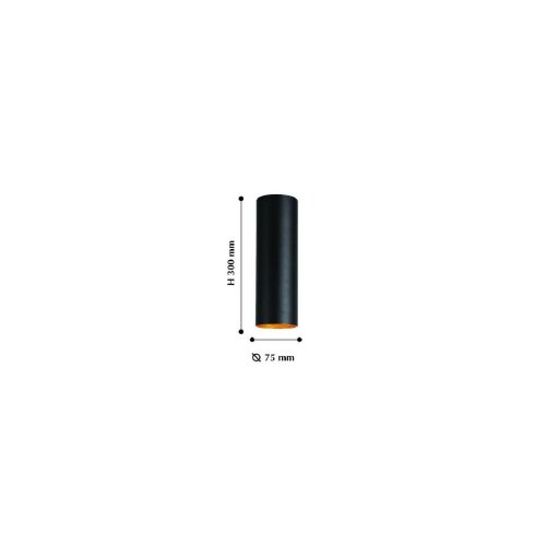 Светильник накладной LED Drum 2250-1U Favourite чёрный 1 лампа, основание чёрное в стиле хай-тек современный круглый фото 2