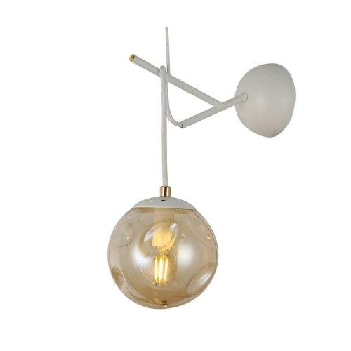 Бра Calletta SLE110201-01 Evoluce янтарный на 1 лампа, основание белое в стиле современный 
