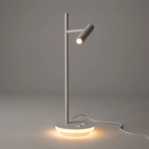 Настольная лампа LED Estudo Z010TL-L8W3K Maytoni белая на 1 лампу, основание белое металл в стиле хай-тек фото 7 Настольная лампа LED Estudo Z010TL-L8W3K Maytoni белая на 1 лампу, основание белое металл в стиле хай-тек фото 7