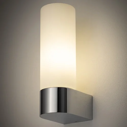 Бра Natalie 10723-NW Nowodvorski белый на 1 лампу, основание хром в стиле современный фото 2 Бра Natalie 10723-NW Nowodvorski белый на 1 лампу, основание хром в стиле современный фото 2