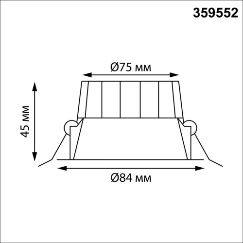 Светильник точечный LED с переключателем цветовой температуры Clara 359552 Novotech чёрный на 1 лампу, основание чёрное в стиле современный хай-тек круглый фото 2 Светильник точечный LED с переключателем цветовой температуры Clara 359552 Novotech чёрный на 1 лампу, основание чёрное в стиле современный хай-тек круглый фото 2