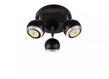 Спот С 3 лампами LED OMAN 57884-3 Globo чёрный GU10 в стиле минимализм современный 