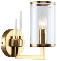 Бра Vase 1046/05/01W Stilfort прозрачный 1 лампа, основание золотое в стиле современный 