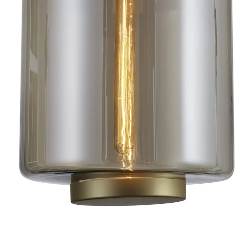 Светильник подвесной лофт JARRAS 6195 Mantra прозрачный бежевый 1 лампа, основание бронзовое в стиле лофт выдувное фото 4