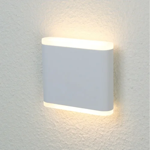 Бра LED CLT 024W113 WH Crystal Lux белый на 2 лампы, основание белое в стиле современный 
