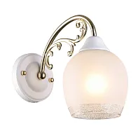 Бра Stornara OML-55601-01 Omnilux белый 1 лампа, основание золотое белое в стиле современный 
