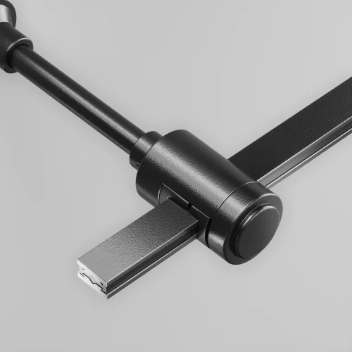 Крепление настенное Wall одинарное удлиненное Magnetic trаck system Flarity TRA155CW-SL1-B Maytoni чёрный в стиле для светильников серии Magnetic trаck system Flarity flarity магнитная фото 2