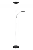 Торшер LED Zenith 19791/24/30 Lucide для чтения чёрный на 1 лампу, основание чёрное в стиле современный 