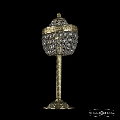 Настольная лампа 19113L6/35IV G Bohemia Ivele Crystal прозрачная 2 лампы, основание золотое металл в стиле классический sp фото 2