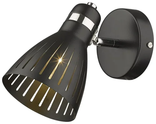 Бра 219-021-01 Velante чёрный на 1 лампа, основание чёрное в стиле современный 