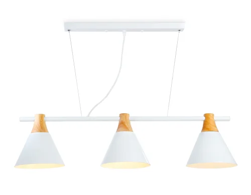 Светильник подвесной TR8196 Ambrella light белый на 3 лампы, основание белое в стиле лофт Светильник подвесной TR8196 Ambrella light белый на 3 лампы, основание белое в стиле лофт
