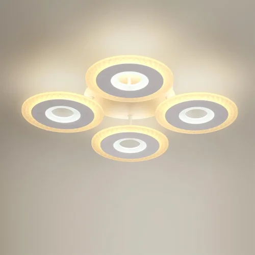 Светильник потолочный LED Vandy 8016/70CL Lumion белый на 1 лампу, основание белое в стиле минимализм фото 4