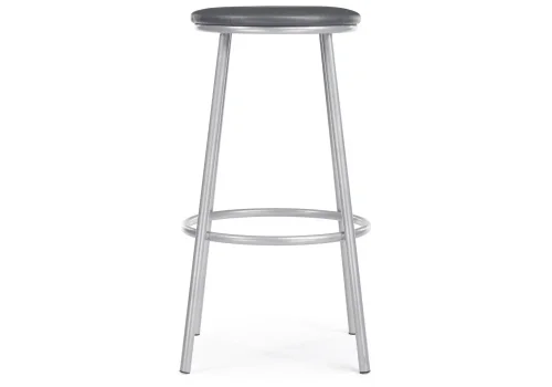 Барный стул Drezegomad серый полимер / светлый мусс 459665 Woodville, серый/искусственная кожа, ножки/металл/серый, размеры - ****410*410 фото 4