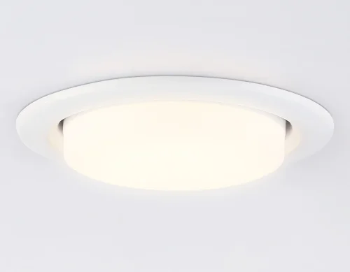 Светильник точечный G10101 Ambrella light белый 1 лампа, основание белое в стиле хай-тек современный  фото 4