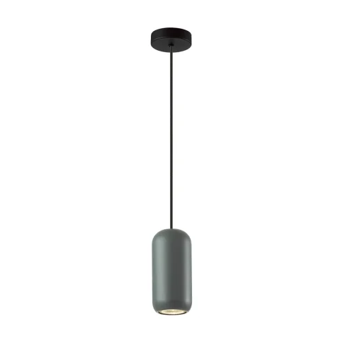 Светильник подвесной Cocoon 5060/1E Odeon Light зелёный 1 лампа, основание чёрное в стиле современный трубочки фото 3