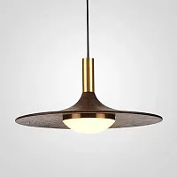 Светильник подвесной THEA D28 189876-23 ImperiumLoft коричневый 1 лампа, основание золотое в стиле современный 