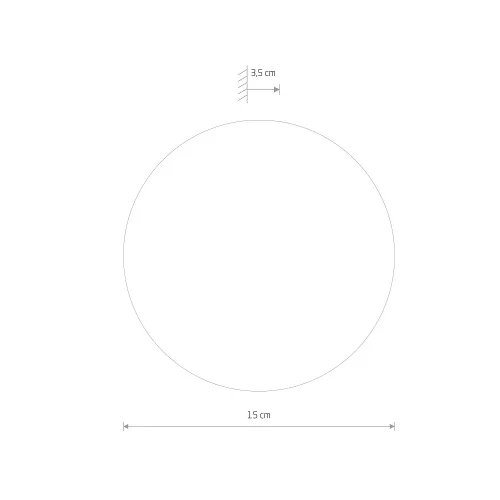 Бра LED Ring Led S 10280-NW Nowodvorski золотой на 1 лампу, основание золотое в стиле современный отражённый свет фото 3