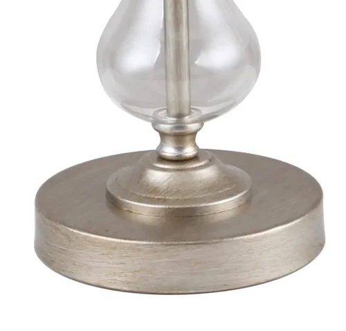 Настольная лампа Ironia 2554-1T Favourite белая 1 лампа, основание серебряное стекло металл в стиле арт-деко  фото 3