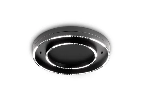 Светильник потолочный LED FL5822 Ambrella light чёрный 1 лампа, основание чёрное в стиле современный хай-тек тарелка