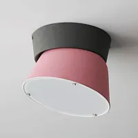 Светильник потолочный LED Knap 101709-26 ImperiumLoft розовый 1 лампа, основание чёрное в стиле современный 