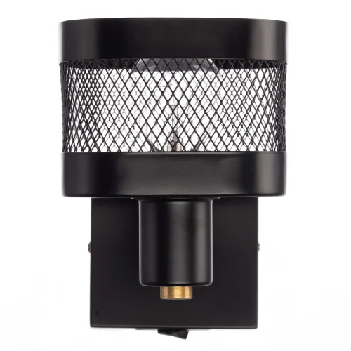 Бра с выключателем Хаген CL531515 Citilux чёрный на 1 лампа, основание чёрное в стиле лофт современный  фото 7