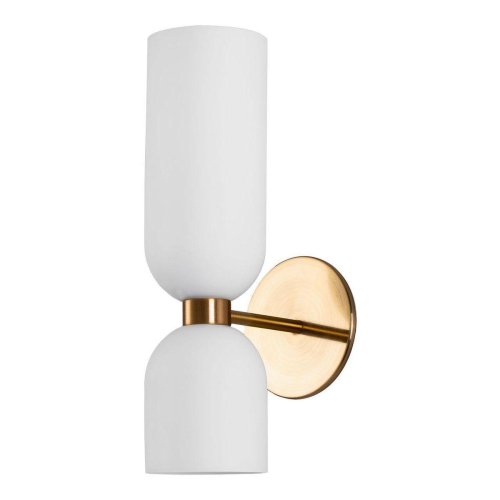 Бра Amusing 2876-1W Favourite белый на 2 лампы, основание латунь в стиле современный 